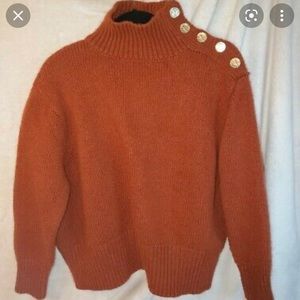 Zara burnt orange pullover sweater